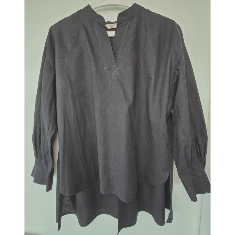 Beam Shirt Collared Retro Button Up at the back hi-low Y2K Grunge Gothic Fun Ret